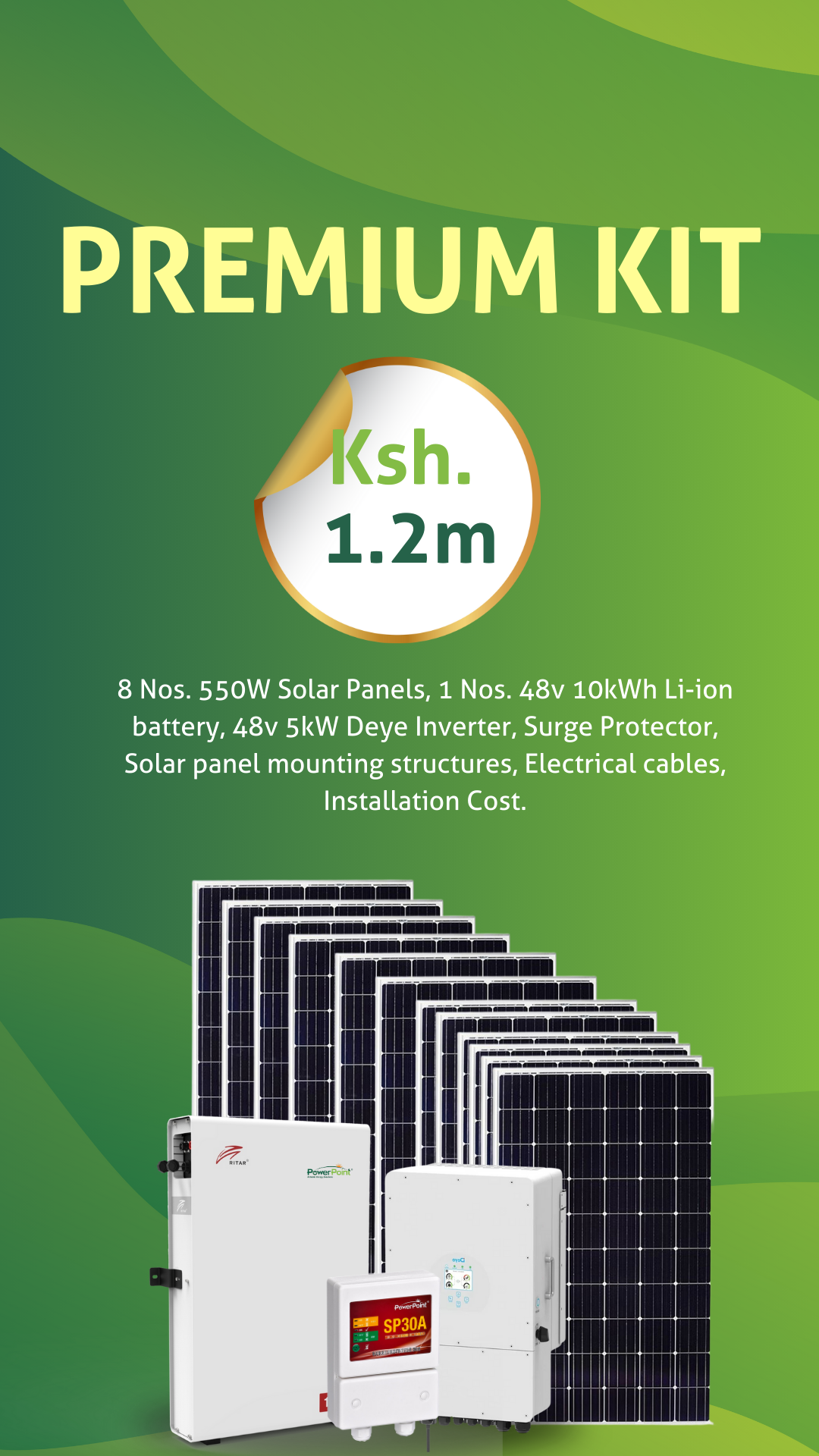 Premium Home Solar Kit Kenya - PowerPoint Systems – PowerPoint Systems EA