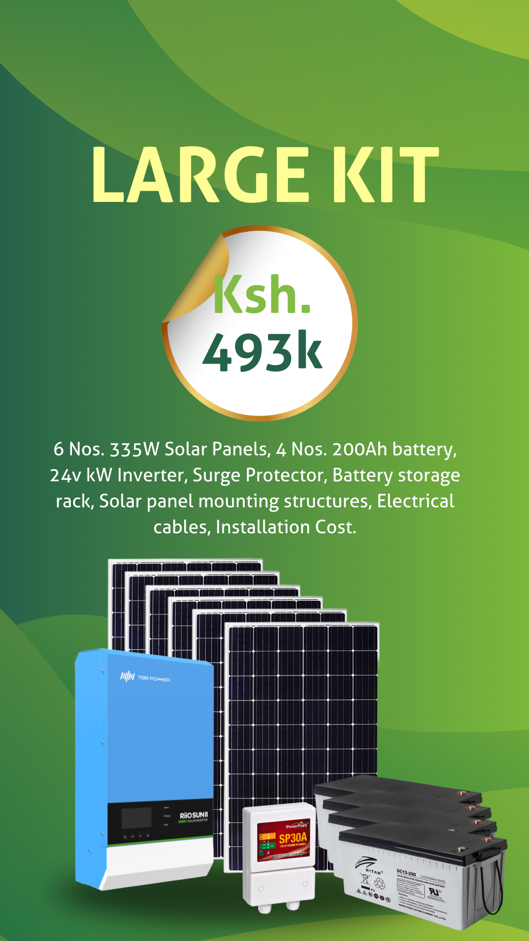 Large Home Solar Kit Kenya - PowerPoint Systems – PowerPoint Systems EA