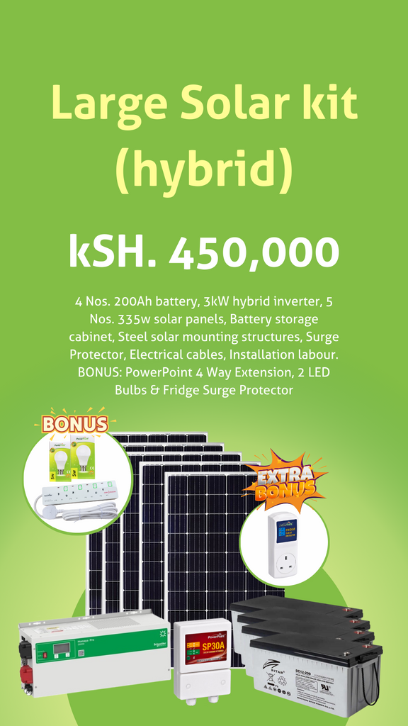 Large Home Hybrid Solar Kit