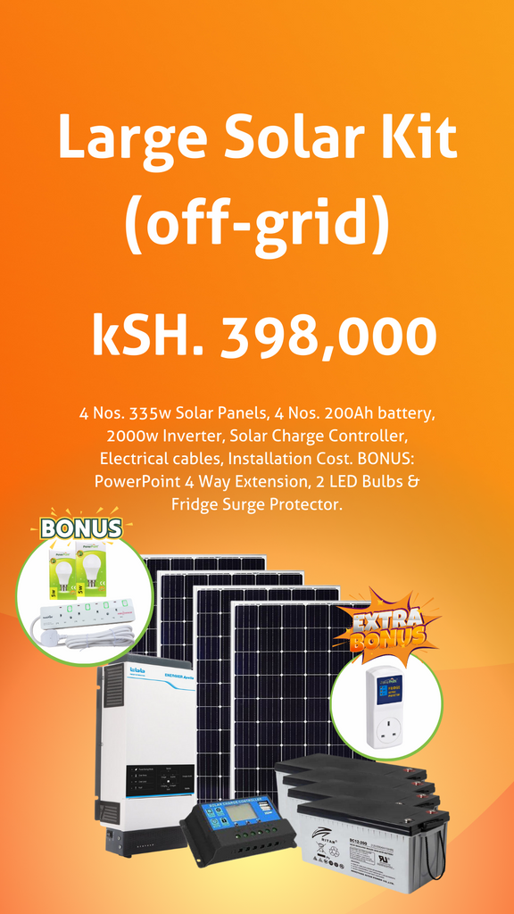 Large Home Offgrid Solar Kit